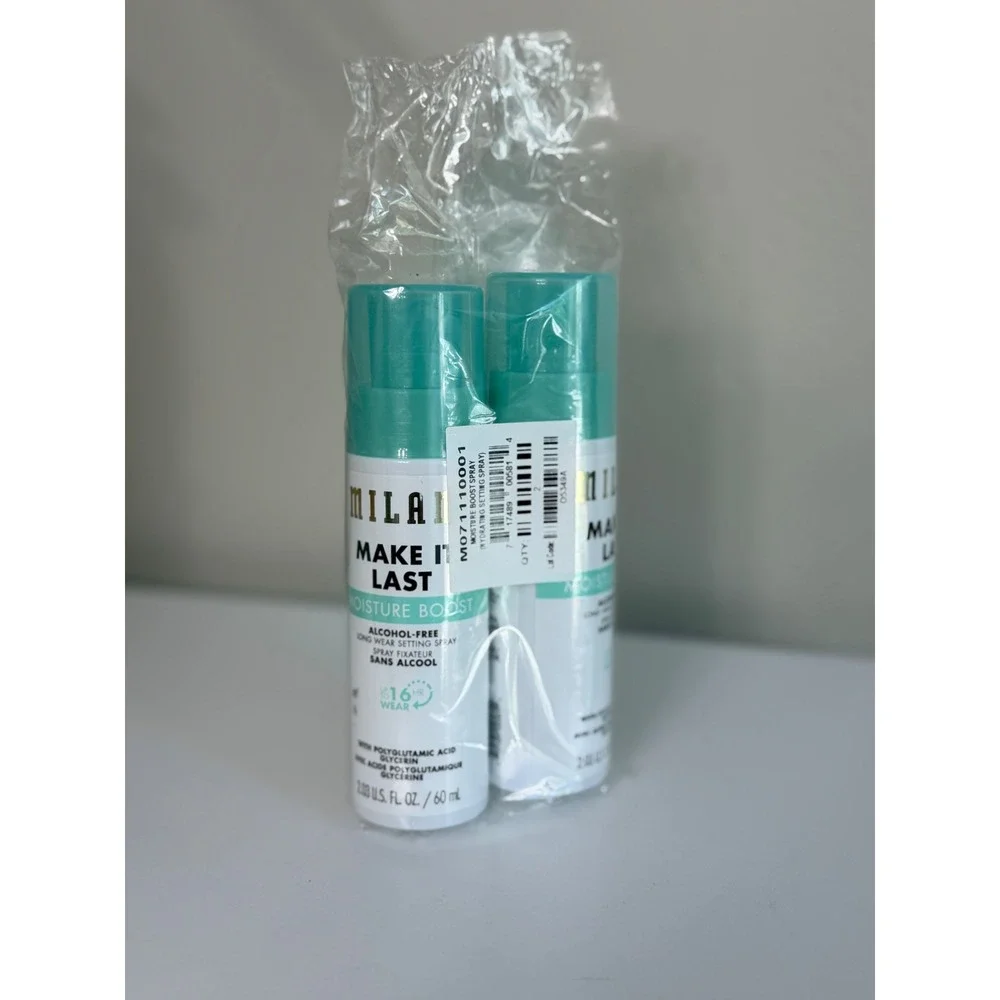 Milani Setting Spray Set 2pk 2.03oz Teal Moisture Boost Hydrating NWT
